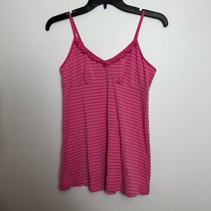 Xhilaration Pink Striped Tank Top